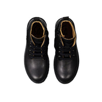 Papanatas Black Lace Up Bootie