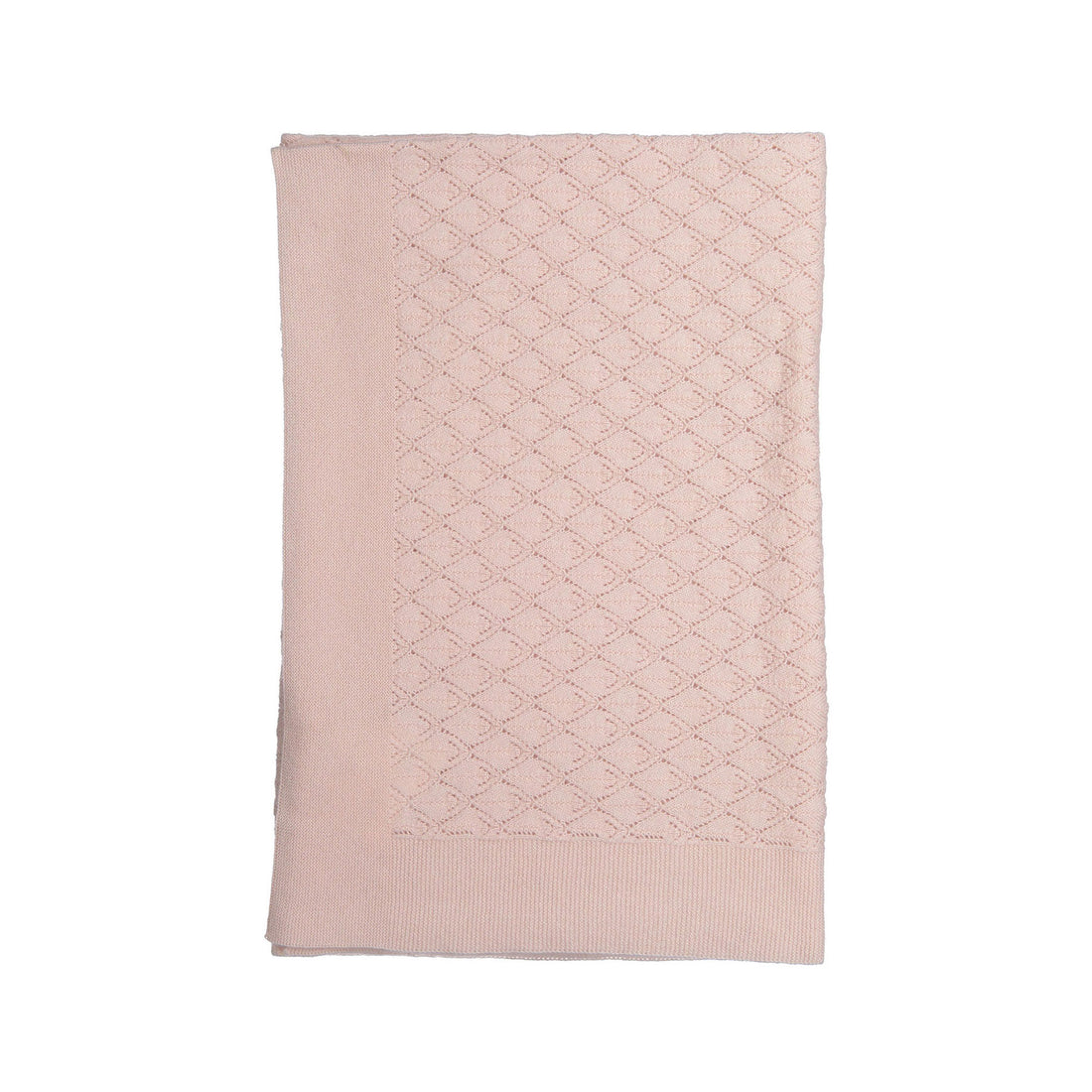 Bonpoint Pale Rose Classic Knit Blanket