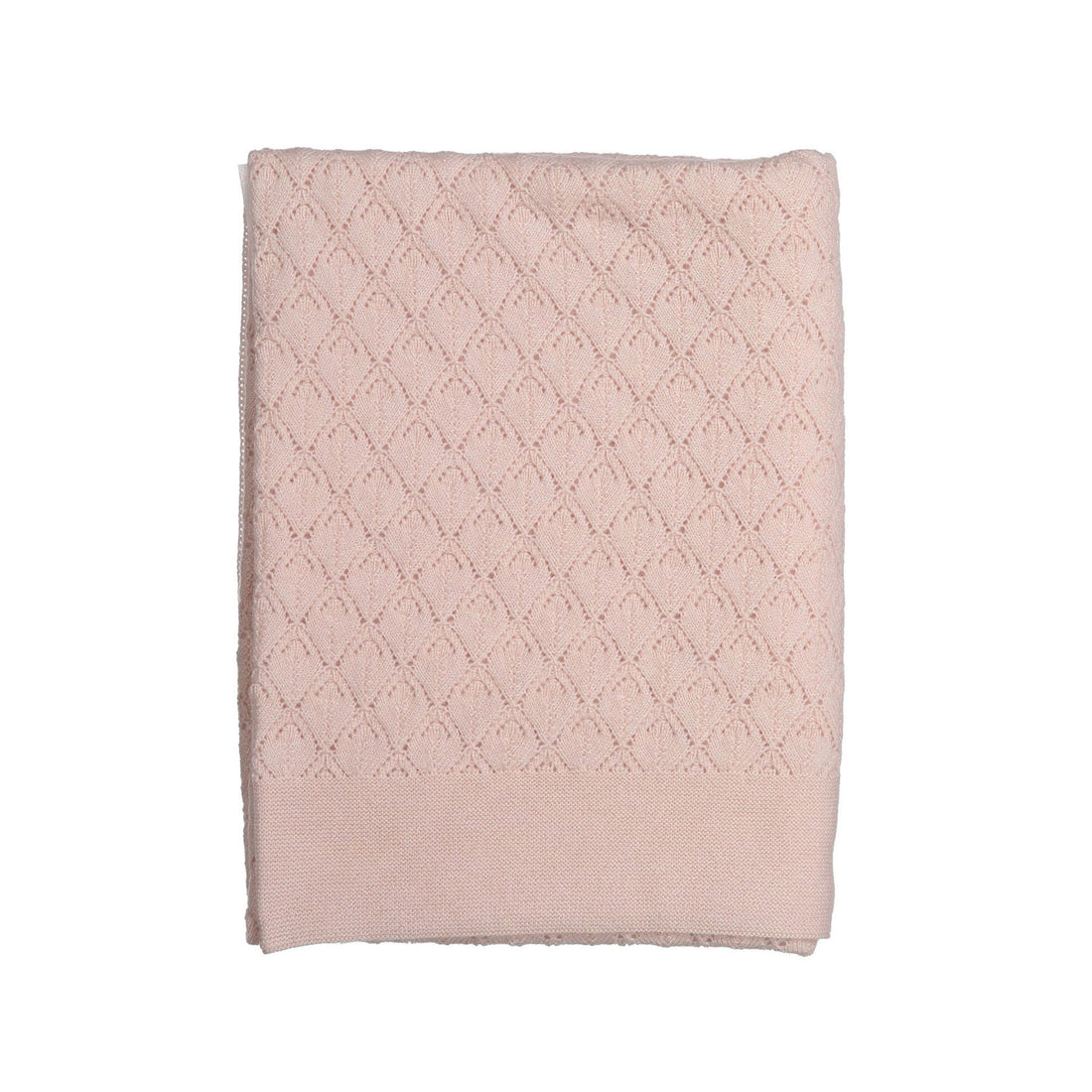 Bonpoint Pale Rose Classic Knit Blanket