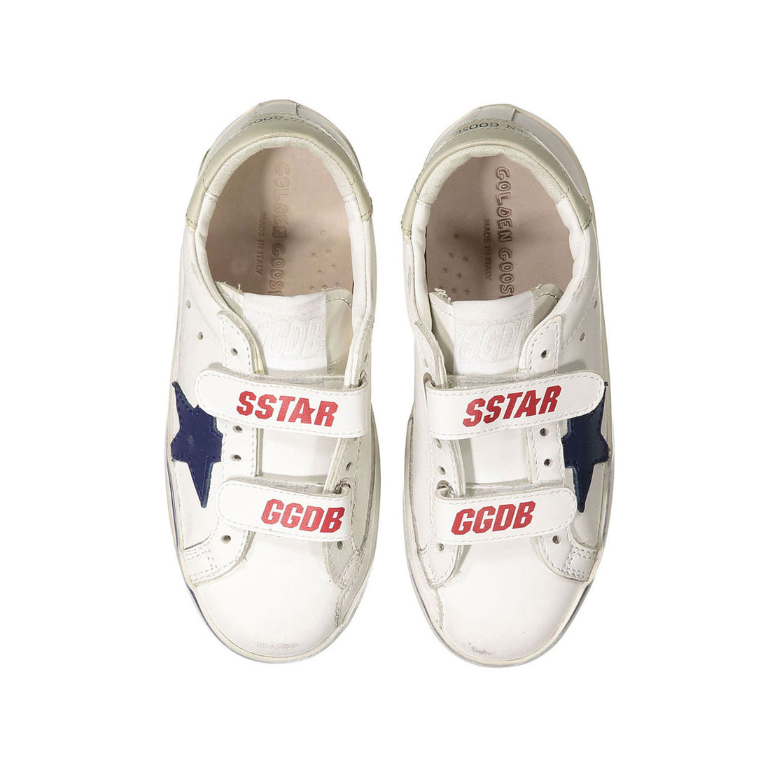 Golden Goose White/Blue/Sand Old Shool Sneakers