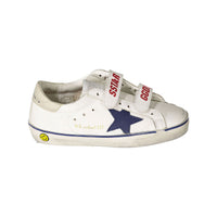 Golden Goose White/Blue/Sand Old Shool Sneakers