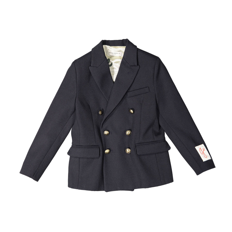 Golden Goose Navy Double Breasted Blazer
