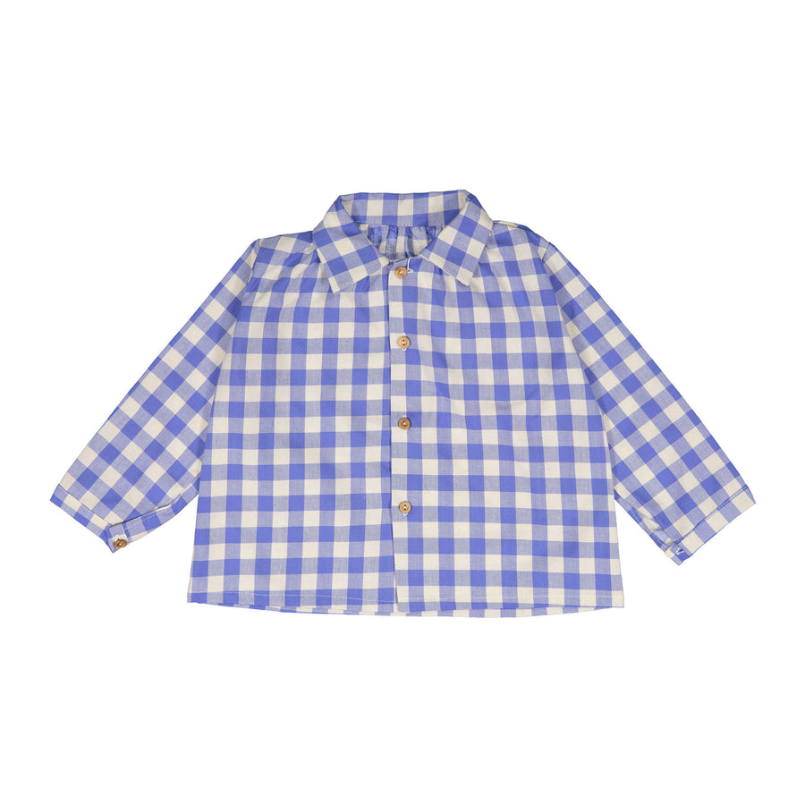 Birinit Bluish Gingham Dali Shirt
