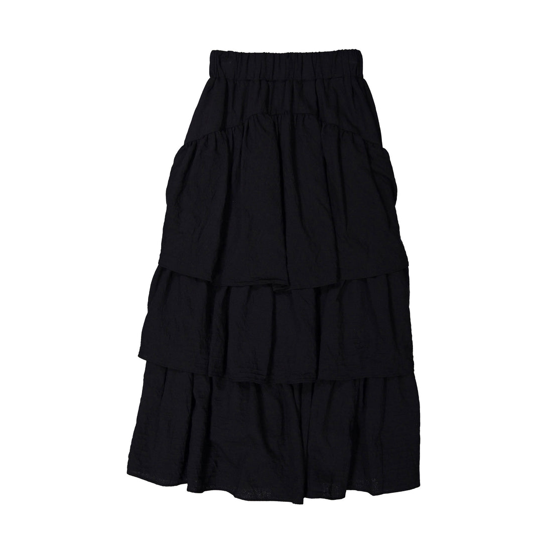 ROWE Black Tiered Skirt