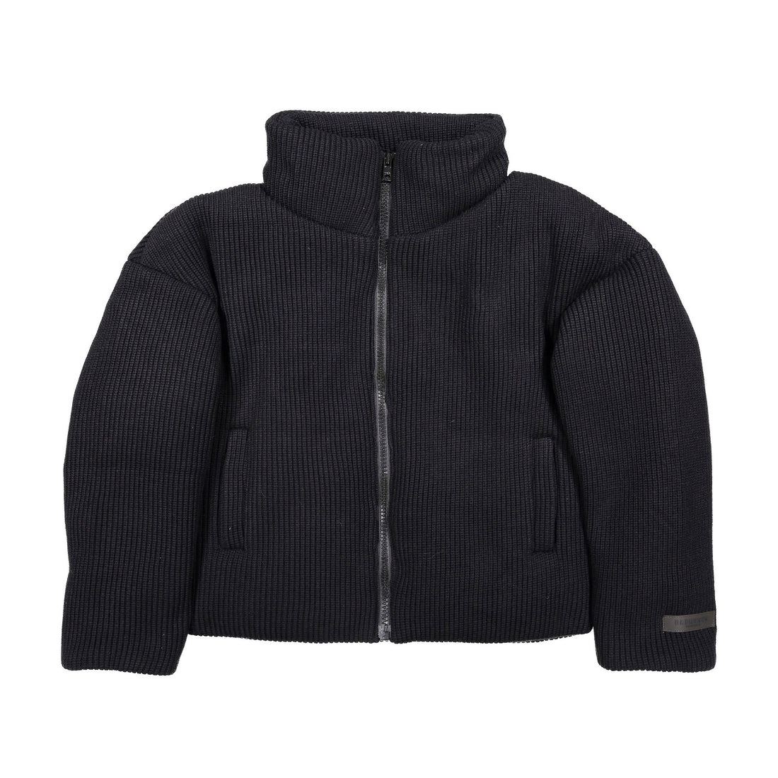 ELEMENTS Black Wool Bomber Coat