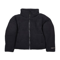 ELEMENTS Black Wool Bomber Coat