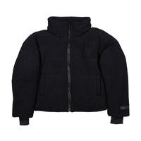 ELEMENTS Black Wool Bomber Coat
