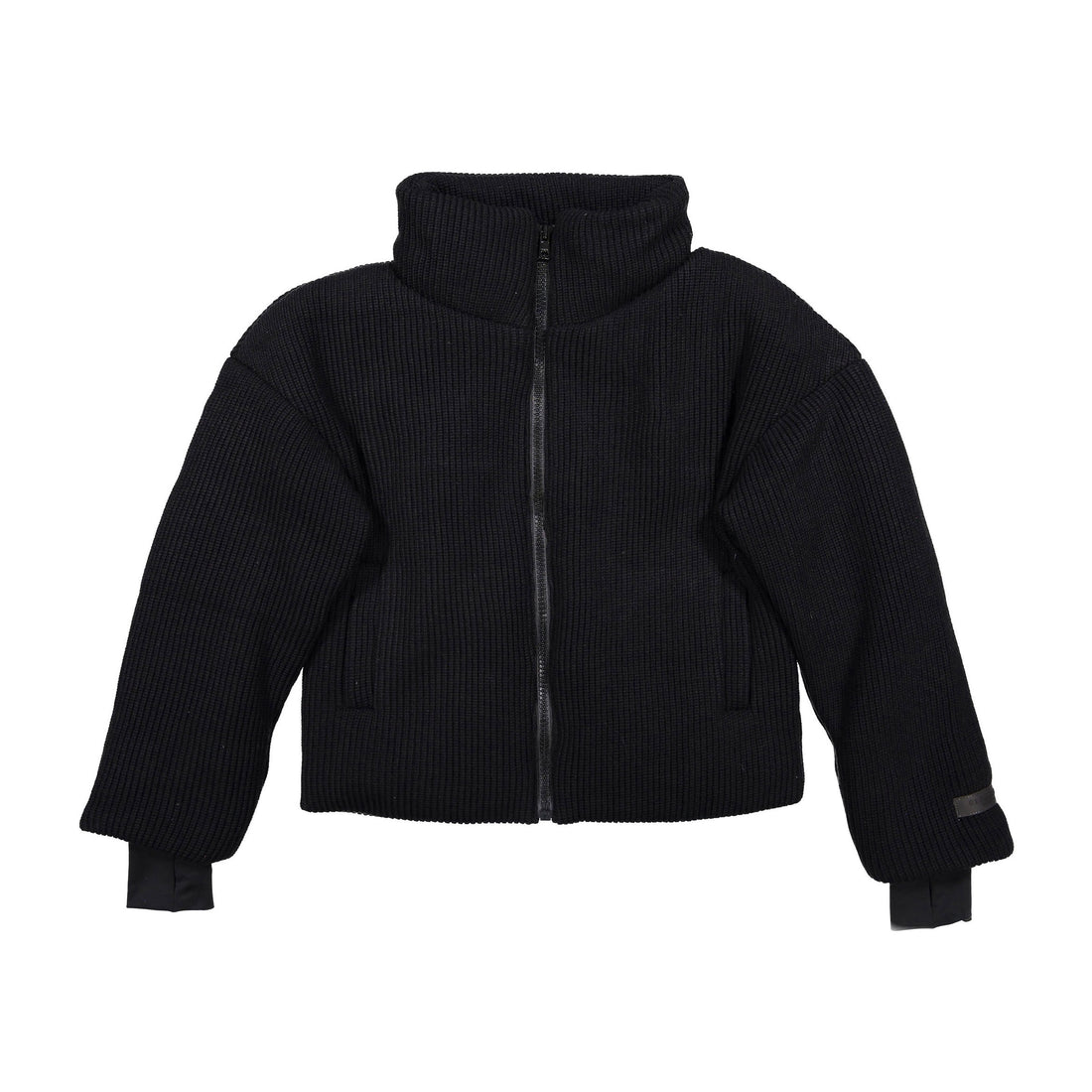 ELEMENTS Black Wool Bomber Coat