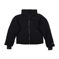 ELEMENTS Black Wool Bomber Coat