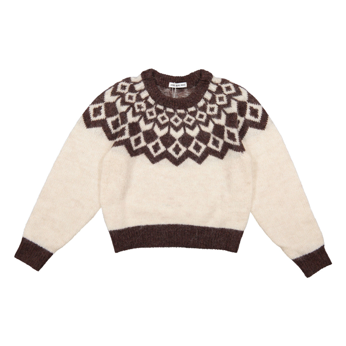 Designers Remix Linen/Dark Brown Verona Raglan Knit