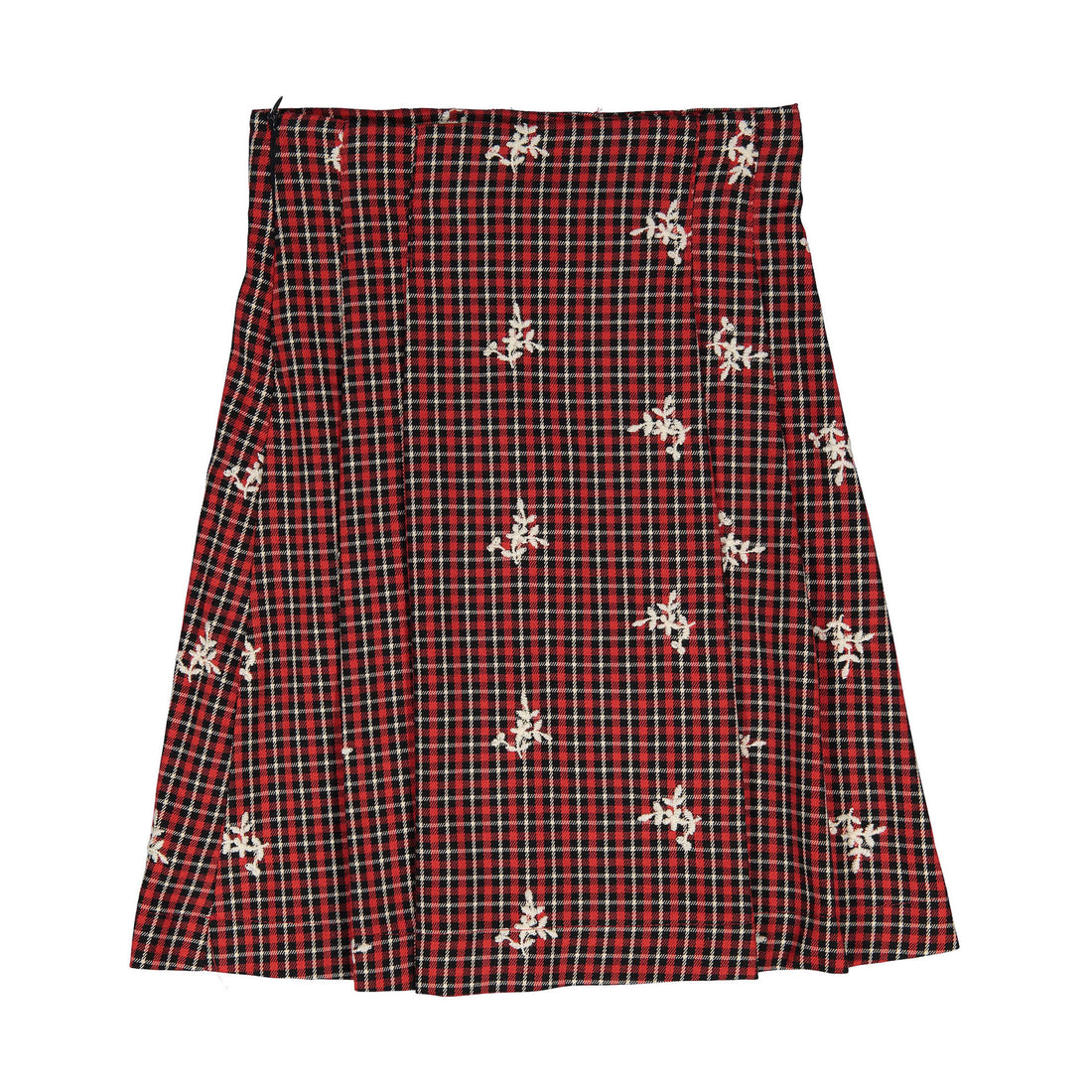 Piccola Ludo Red Check Longer Length Skirt
