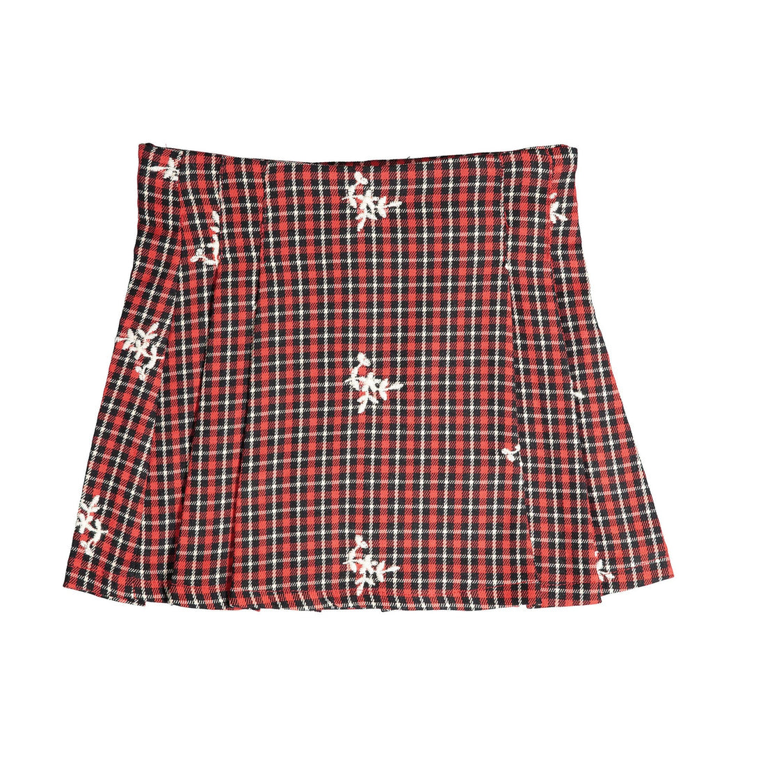 Piccola Ludo Red Check Skirt