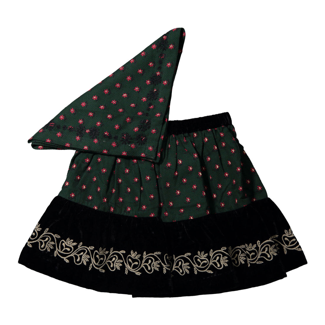 Bonjour Provencal Print Skirt + Scarf