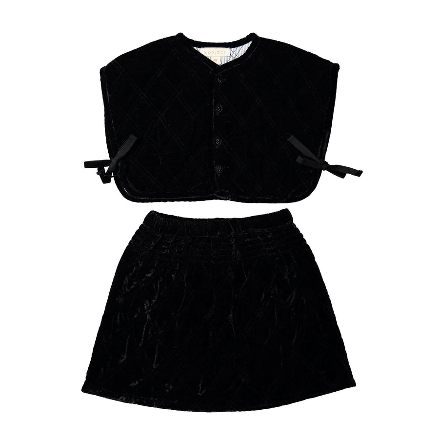 Bonjour Black Velvet Set