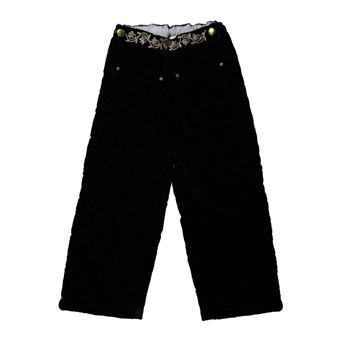 Bonjour Black Velvet Pants