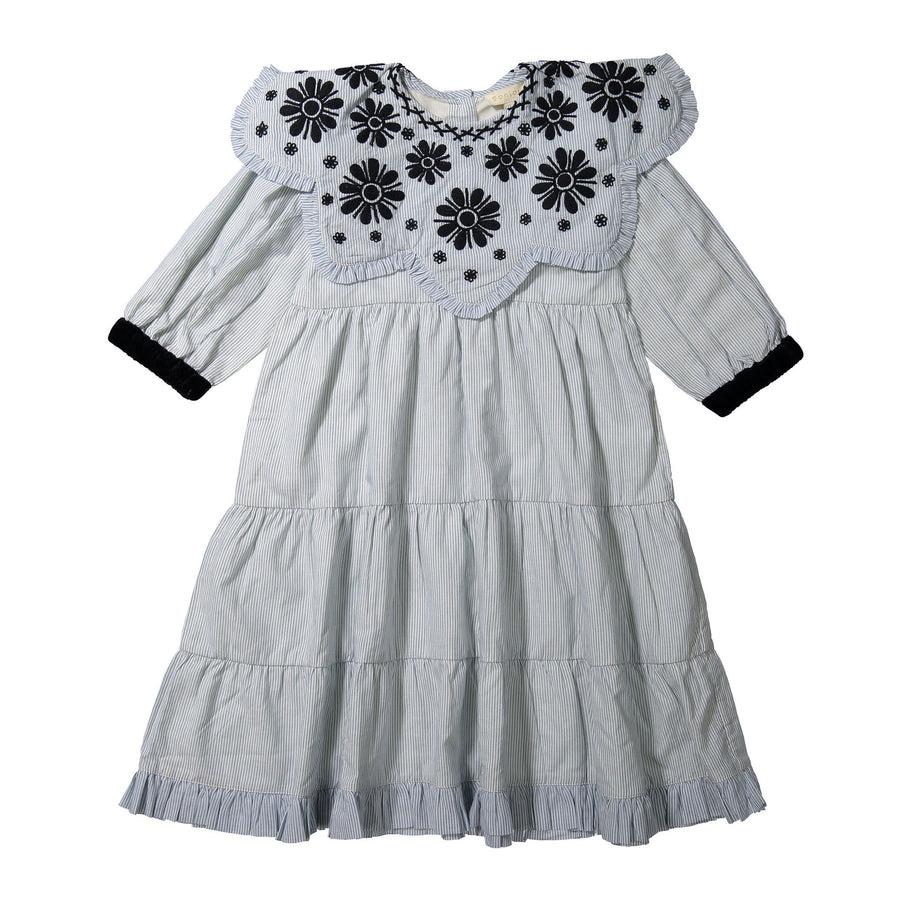 Bonjour Light Blue Stripe Sundress