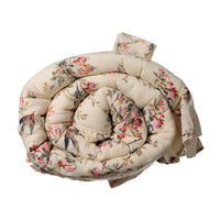 Bonjour Bird Floral Quilted Blanket