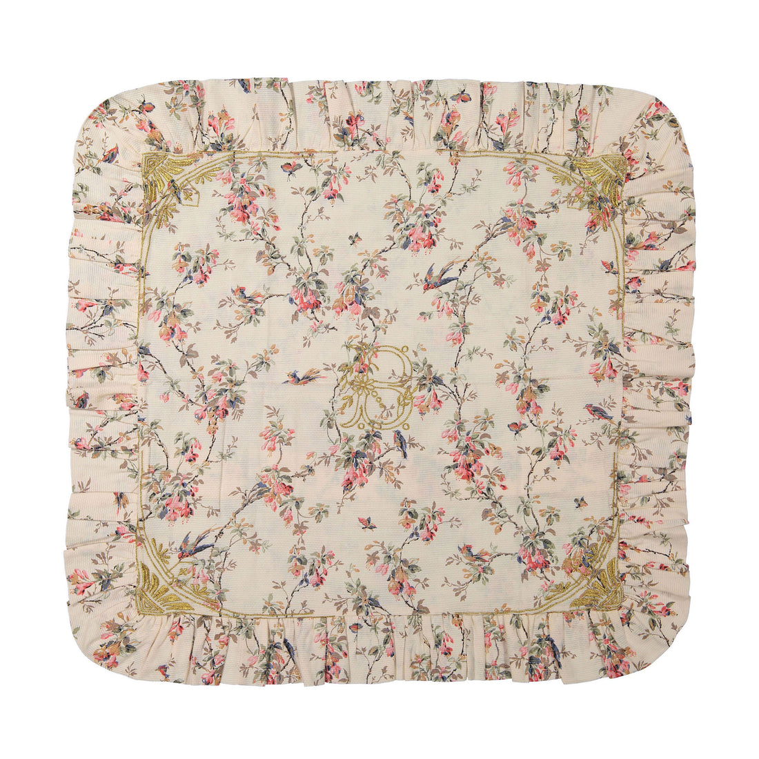 Bonjour Bird Floral Pillow Case