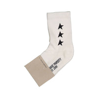 Golden Goose White Star Low Rib Socks