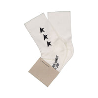 Golden Goose White Star Low Rib Socks