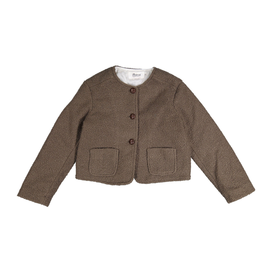 Bonpoint Taupe Shearling Coat
