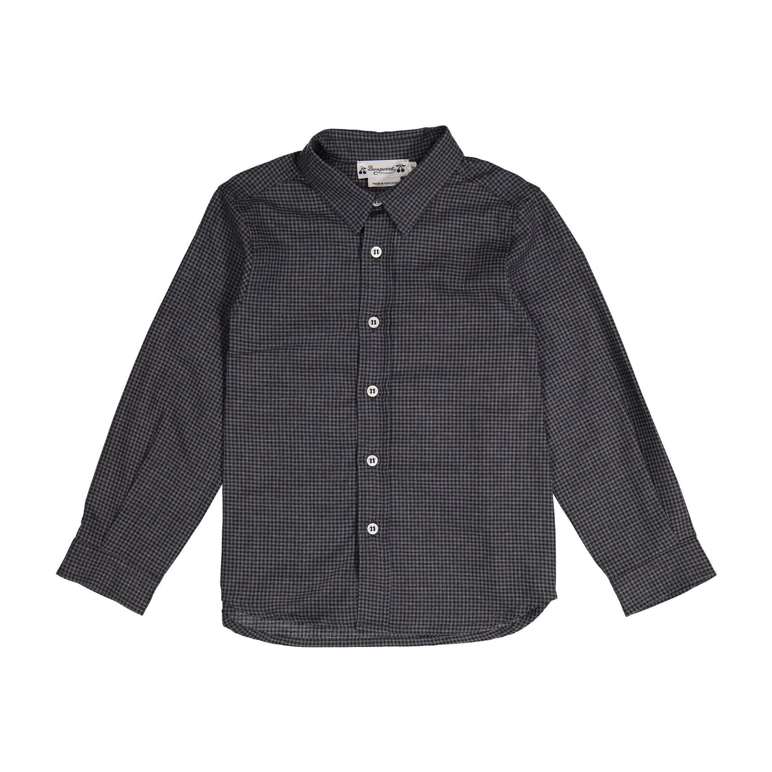 Bonpoint Black Check Tangui Shirt