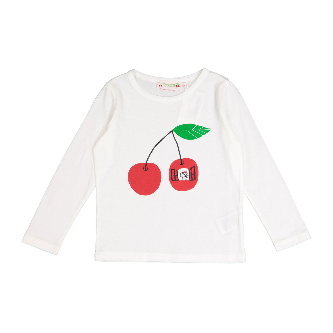 Bonpoint White Cherry Tidjiane Tee