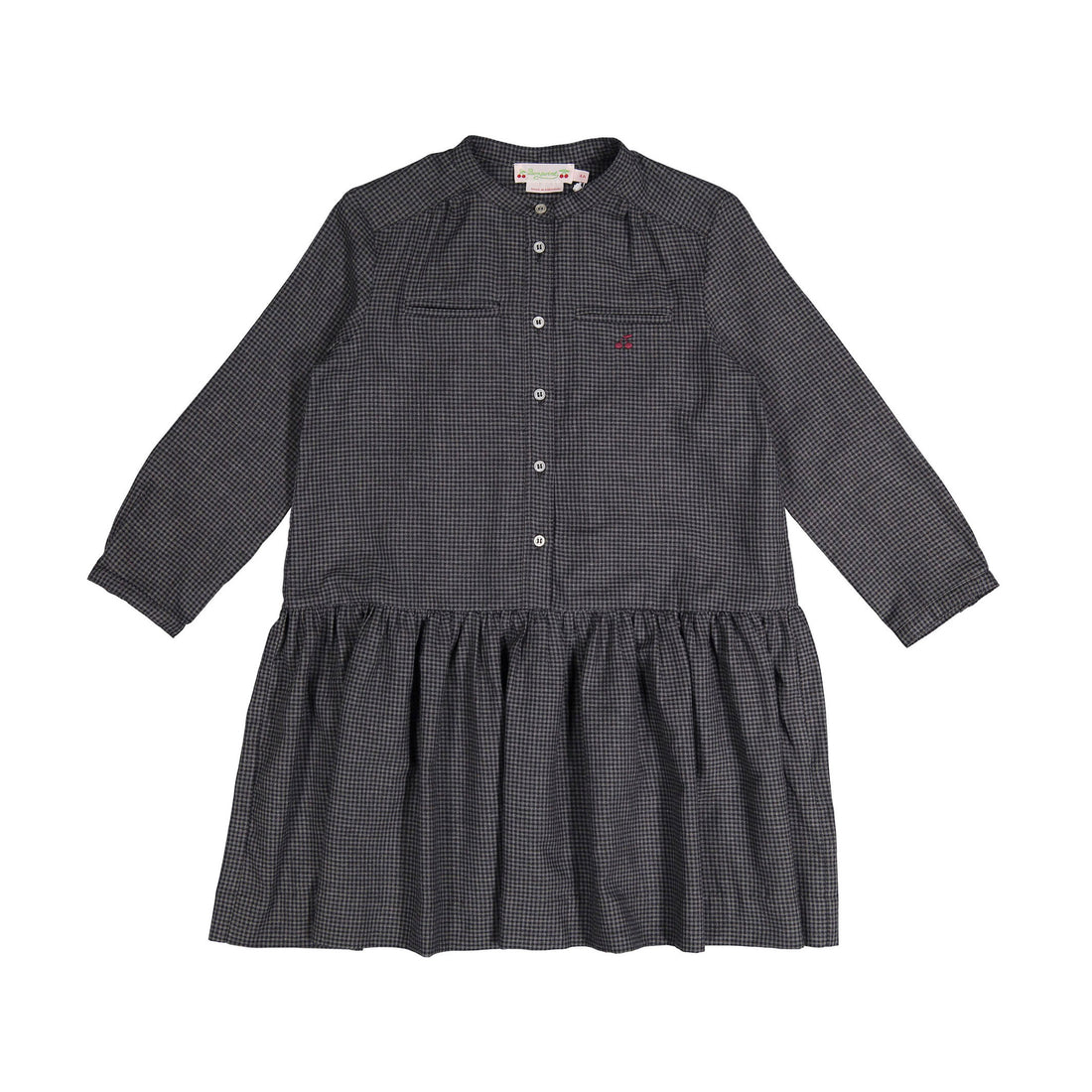 Bonpoint Black Check Becky Dress