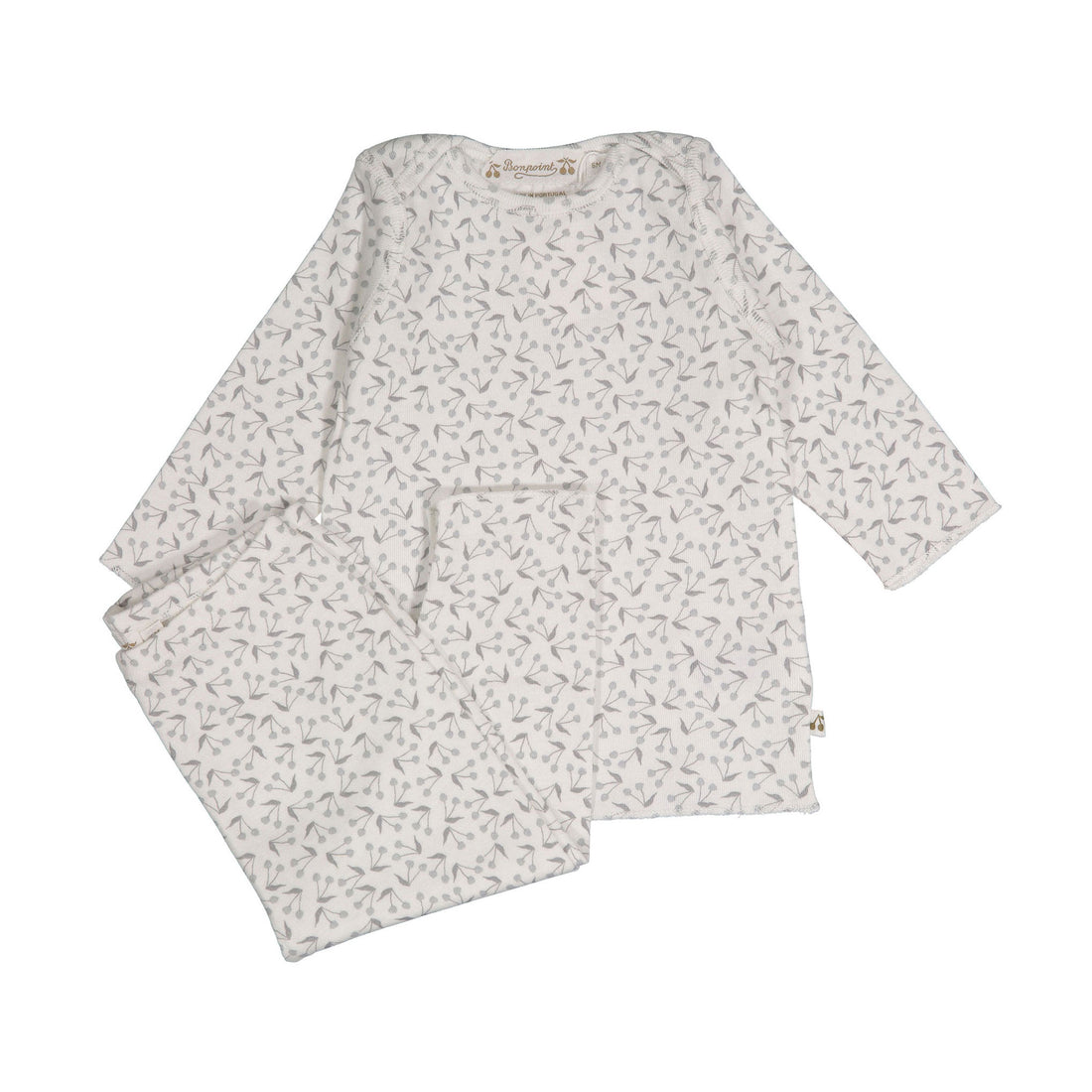 Bonpoint Grey Floral Timi Legging Set
