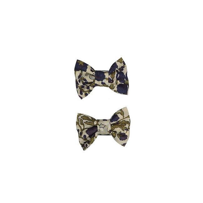 Bonpoint Beige Floral Clip Set