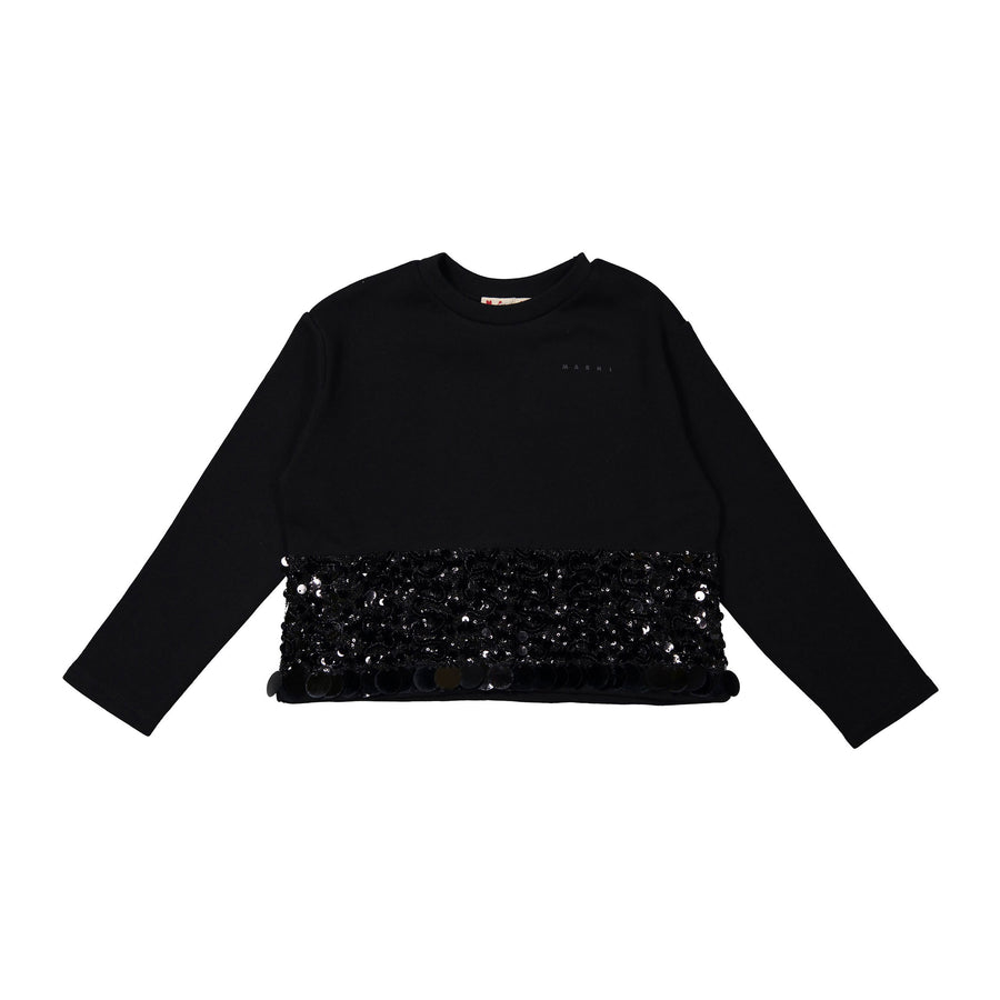 Marni Black Sequin Tee