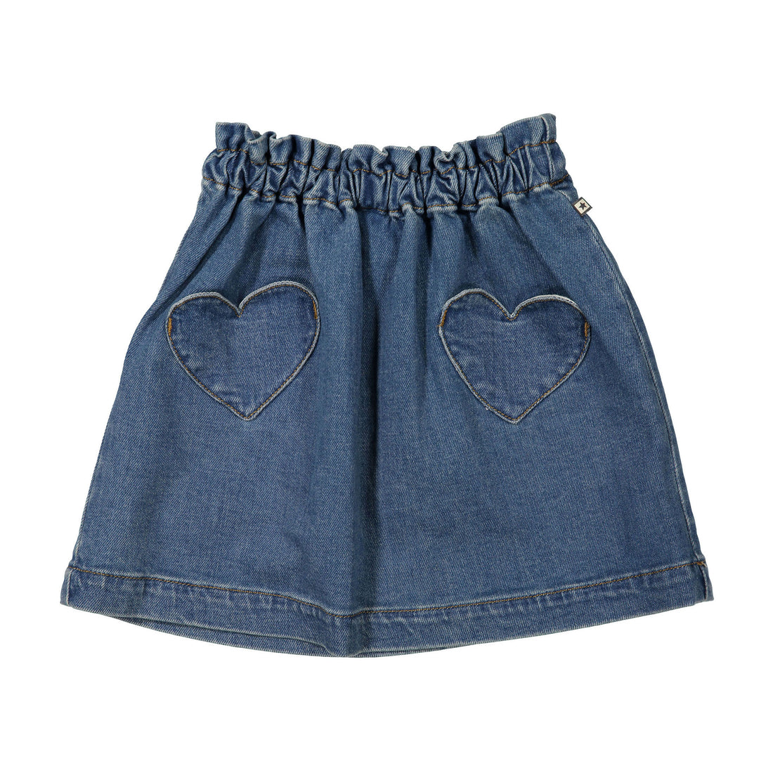 Bonton Denim Heart Pocket Skirt