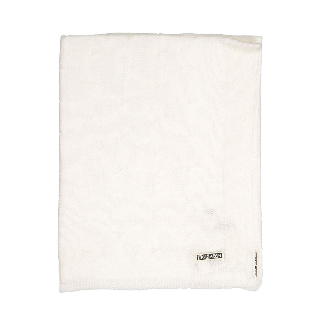 Bonton Cream Knit Classic Blanket