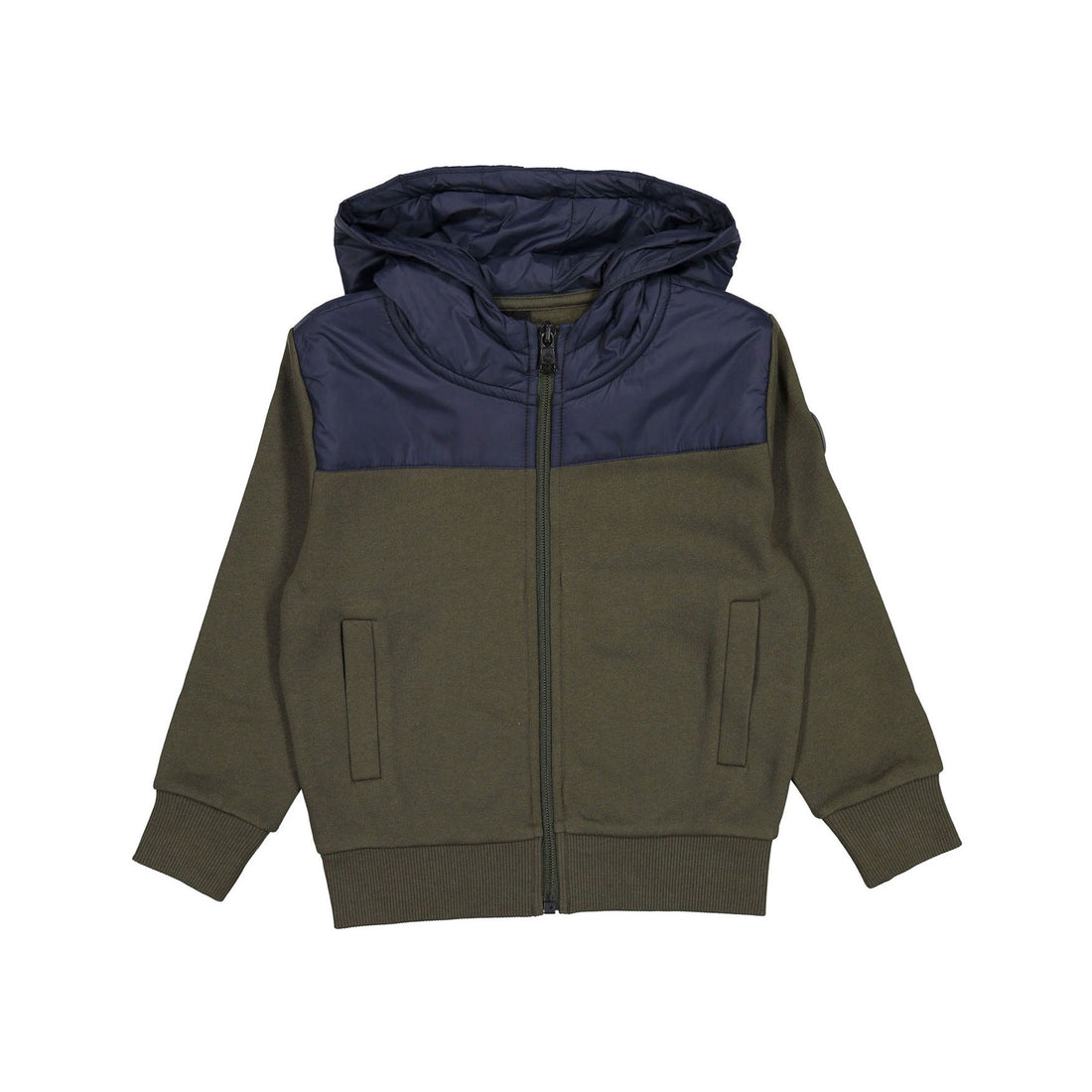 Colmar Army Green/ Navy Zip Up Sweat Jacket