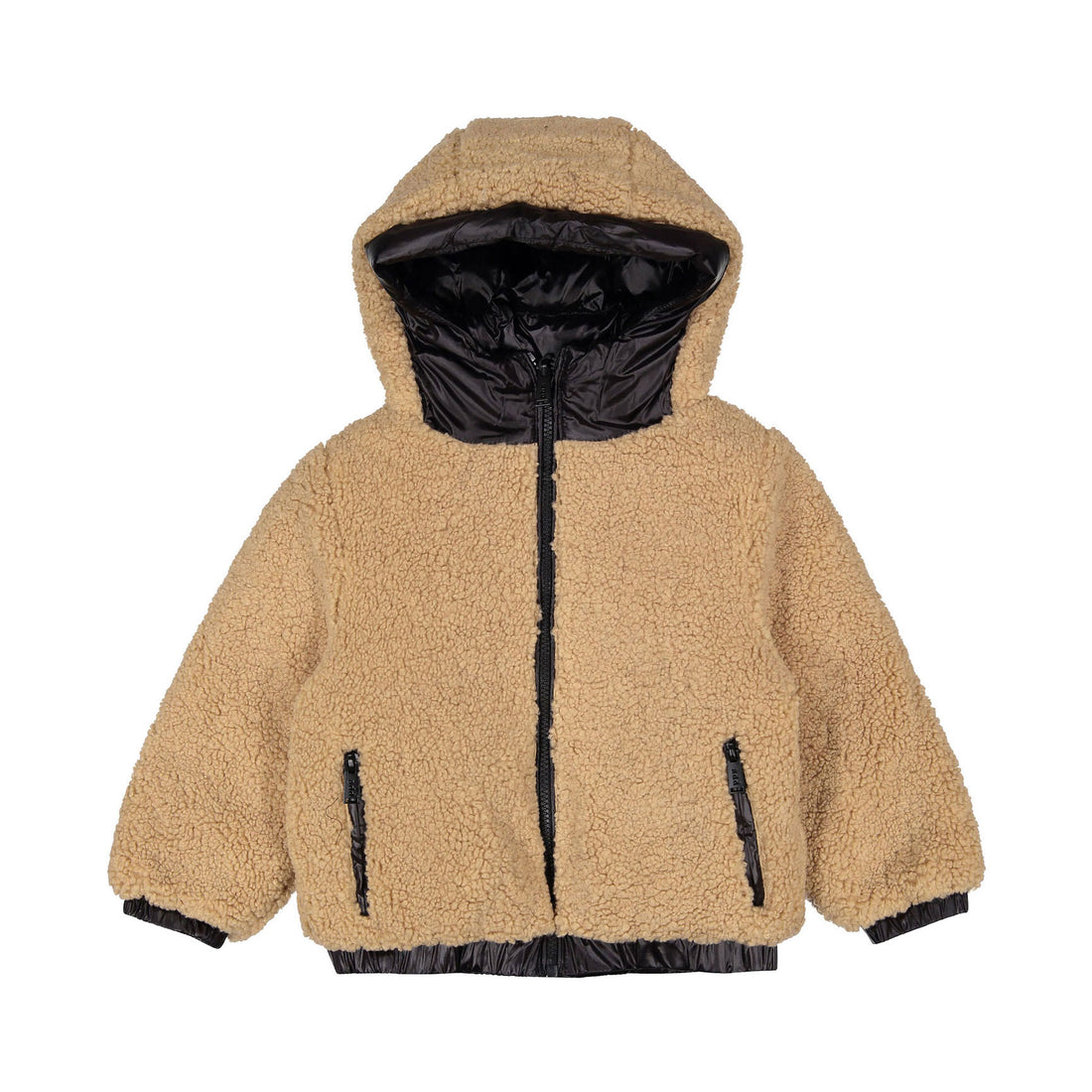 ADD Black Hooded Reversible Jacket