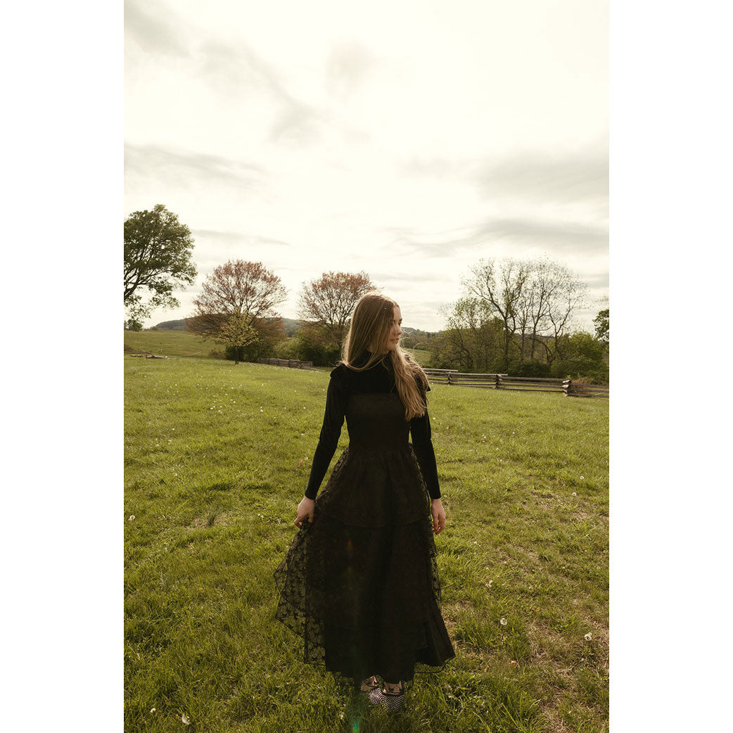 A4 Black Lace Jumper