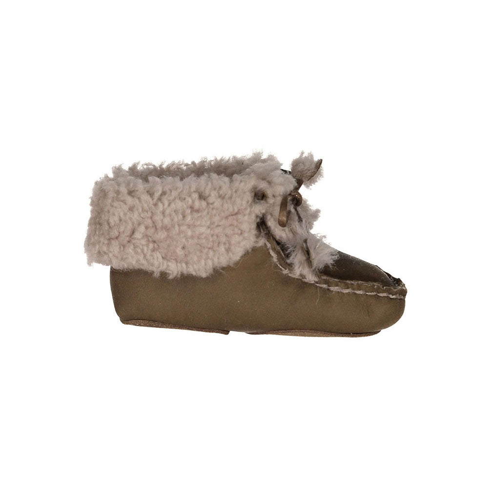 Bonpoint Chestnut Shearling Slippers