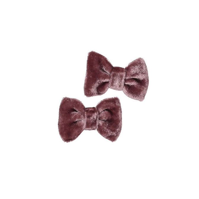 Bonpoint Tomato Velvet Clip Set