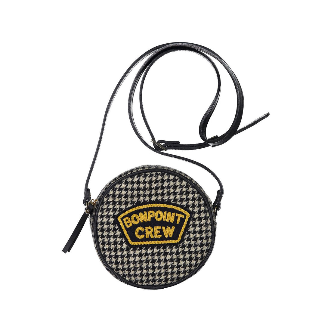 Bonpoint Green Houndstooth Bag