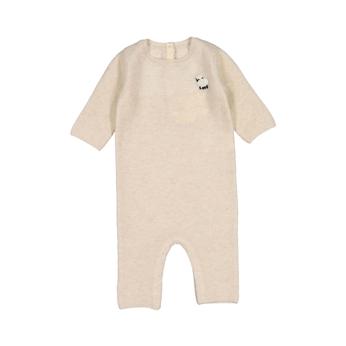 Bonpoint Natural Tinoe Knit Romper
