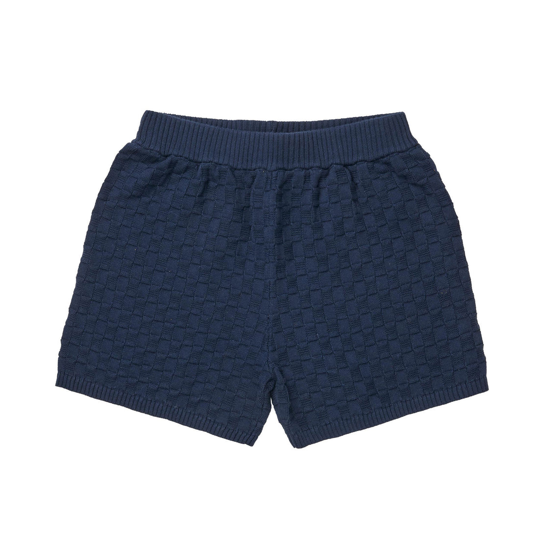 FUB Dark Navy Checked Shorts