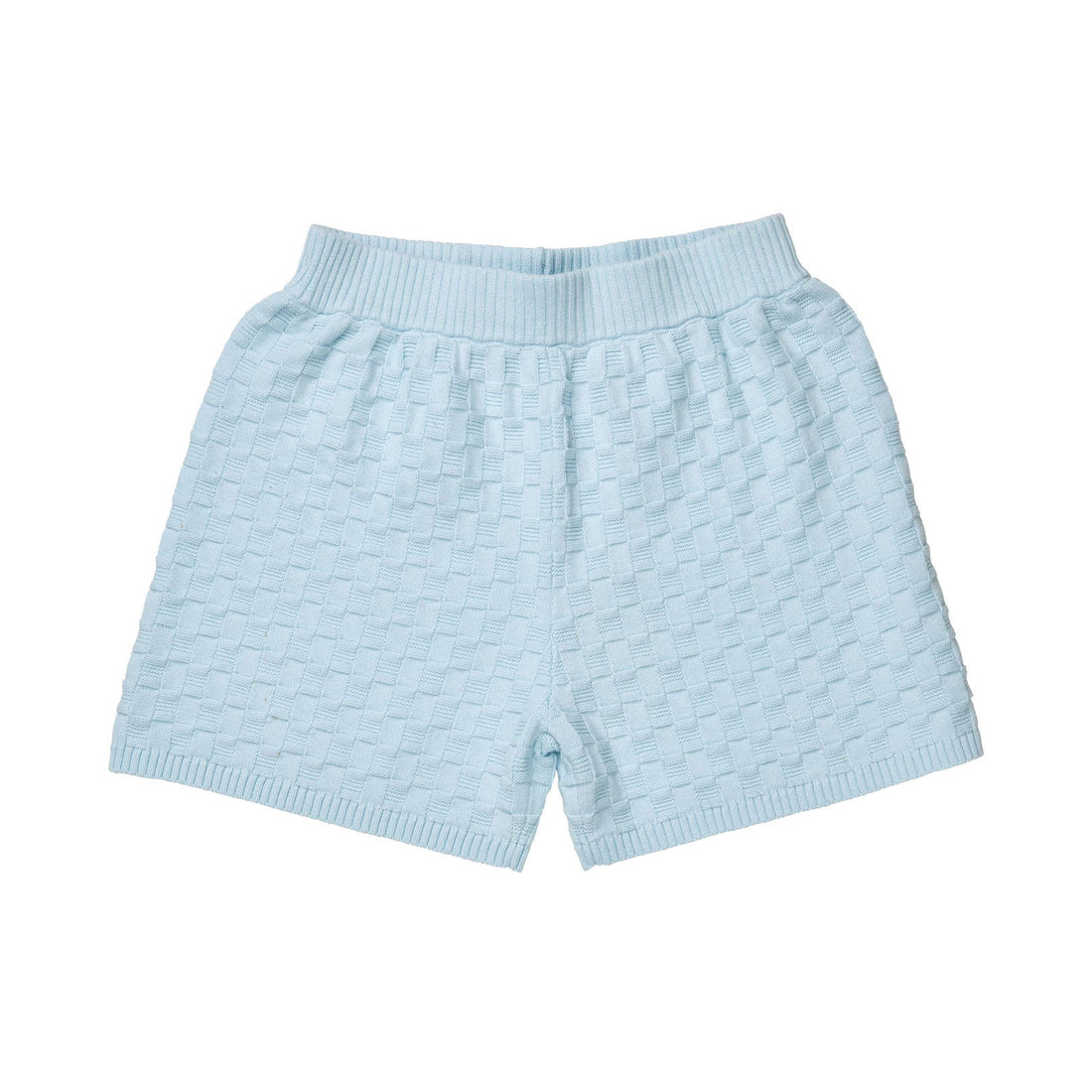 FUB Light Blue Checked Shorts