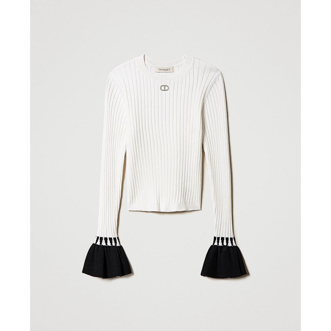 Twinset Off White Rib Top