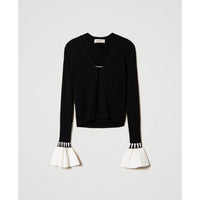 Twinset Black Rib Top Set