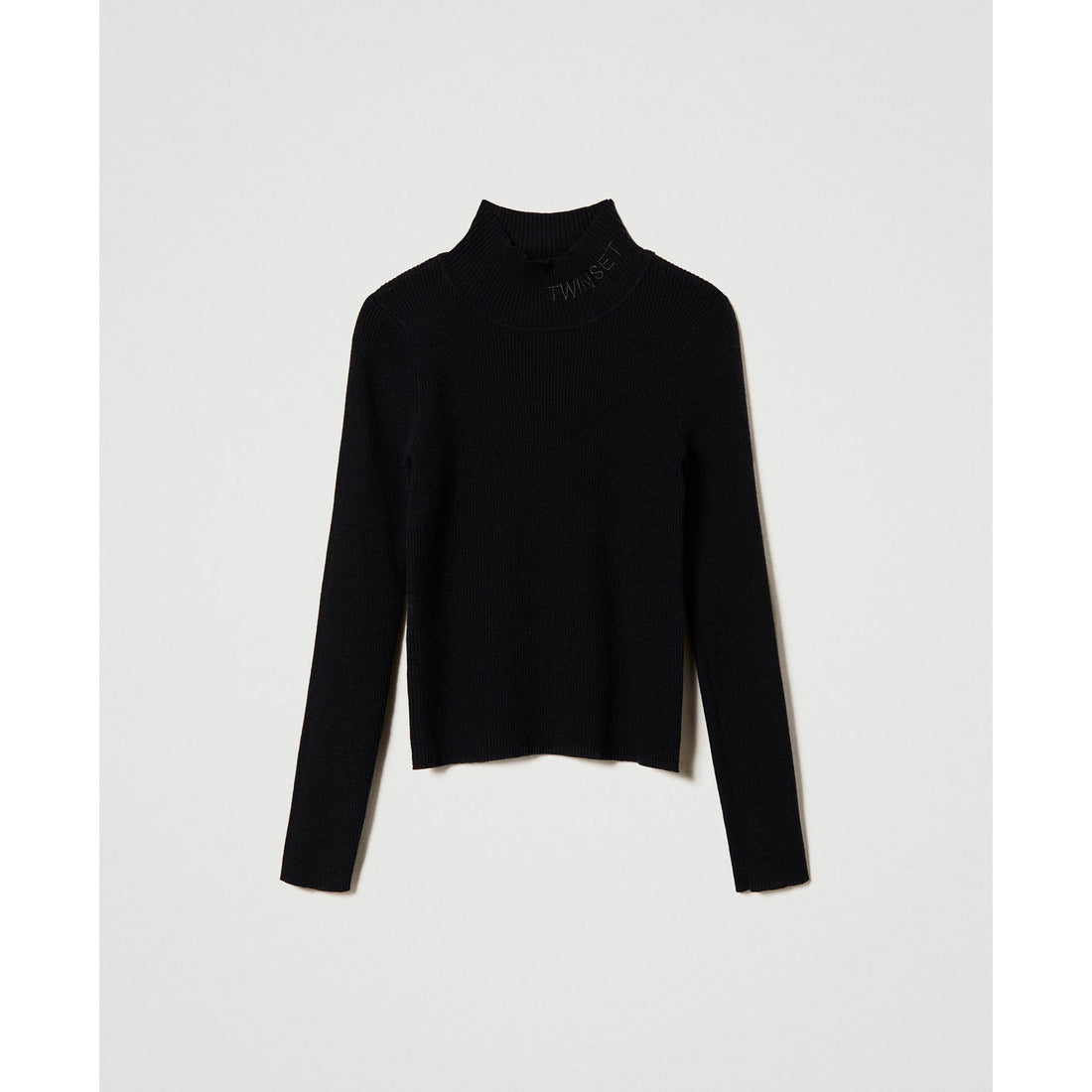 Twinset Black Rib Turtleneck