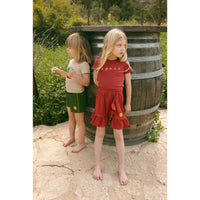 L by Ladida Rose Ribbed Ruffled Skirt