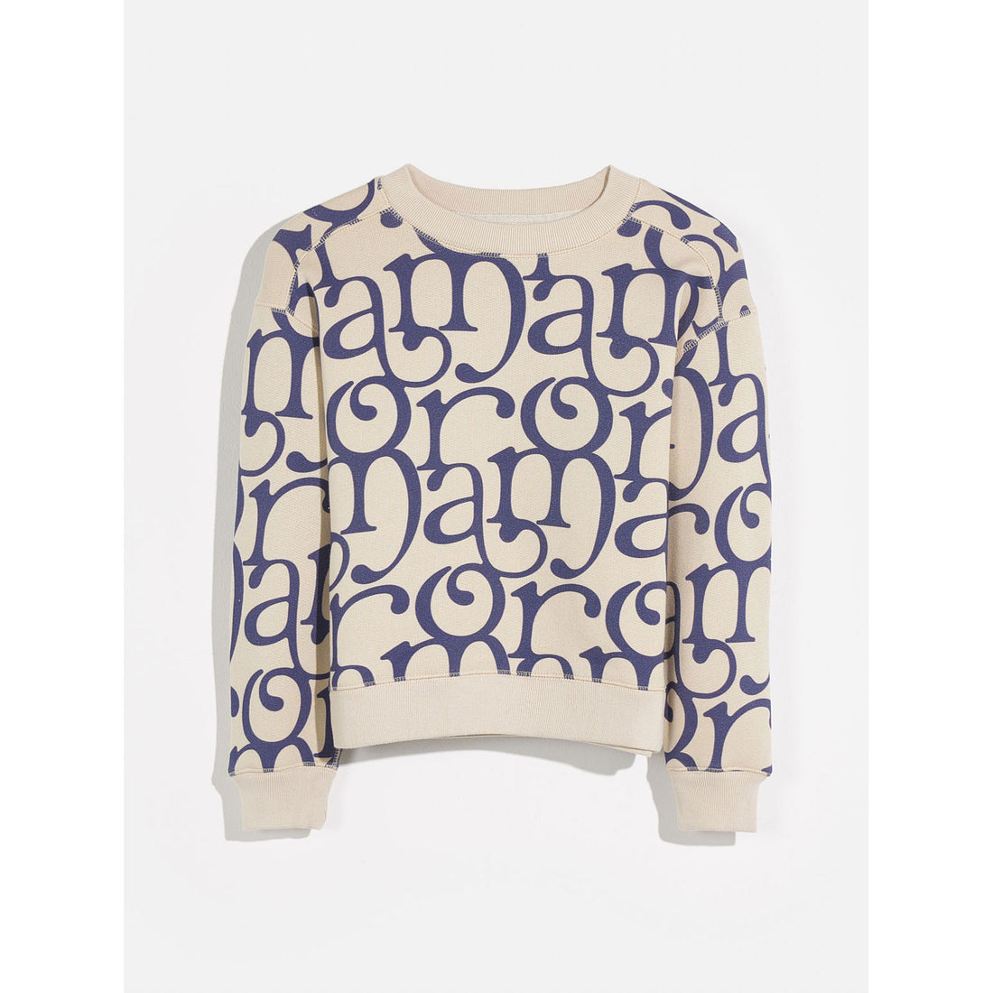 Bellerose Cream/Navy Printed Fadol Sweatshirt