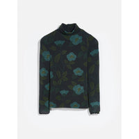 Bellerose Navy/Teal Flowers Velfie Turtleneck