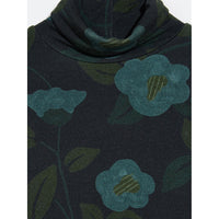 Bellerose Navy/Teal Flowers Velfie Turtleneck