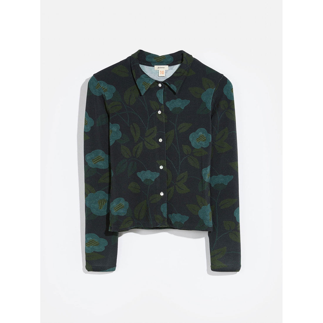Bellerose Navy/Teal Flowers Voula Shirt